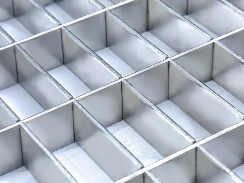Close mesh press-locked steel grating with bearing bars and pressed cross bars